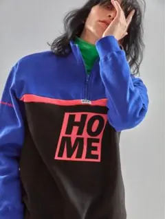 MIMICAWEミミカウィ ハーフジップ スウェット トレーナー