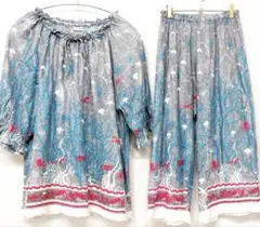 ツモリチサトスリープ 海柄 パジャマ M 綿100 春夏 薄手 海の仲間たちのサムネイル
