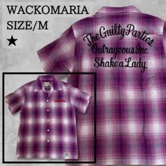 美品 WACKO MARIA ワコマリア オンブレチェック オープンカラー 半袖のサムネイル