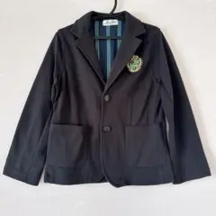 Navy Kids 黒　ブレザー 130サイズ　エンブレム　ソフトジャケット