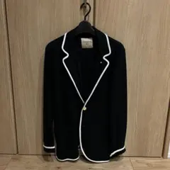 希少XXL✨ラルディーニジャケット ニット パイピング 金ボタン