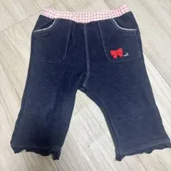 ミキハウス　90cm デニム風パンツ　美品