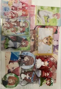 五等分の花嫁 グッズ13点セット　プラスクリアカード・クリアフォルダー7点のサムネイル