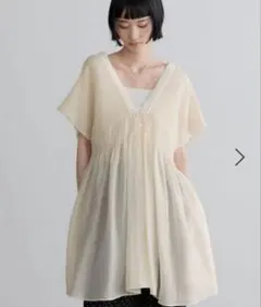 LOWRYS FARM シャーリングチュニックフレンチスリーブのサムネイル