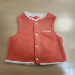 mont-bell フリースベビーベスト オレンジ