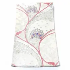 A2099 ●高級 正絹 唐織 六通 袋帯 華文 花文