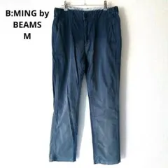 B:MINGbyBEAMS ストレートパンツ チノパン 綿98% 青緑 M 兼用のサムネイル