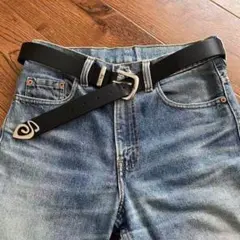 STUSSY ステューシー レザーベルト 黒