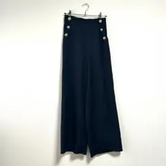 レディース チノパン カジュアルパンツ 薄手 ネイビー S