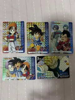 【当時物】ドラゴンボールGT カードダス プリズム 5枚セットアマダ PPカード