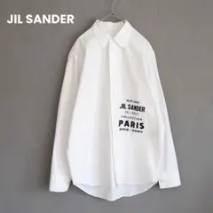 19FW Runway JIL SANDER Logo white shirt