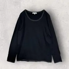 ティーケーミクスパイス　長袖カットソー　トップス　ラメデザイン　シンプル　L