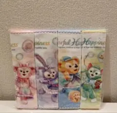 ディズニー ダッフィー＆フレンズ ミニタオル 4枚セット　20周年