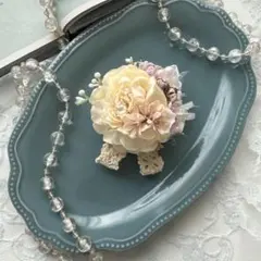 子供コサージュ　卒園　入学式　ハンドメイドコサージュ　小さめコサージュ