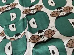 美品peu pres プープレ りんご柄ジャージ素材ワンピース　フリーサイズ