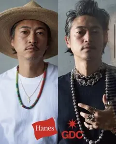 HANES x GDC 2P BEEFY-T ブラック ホワイト XL