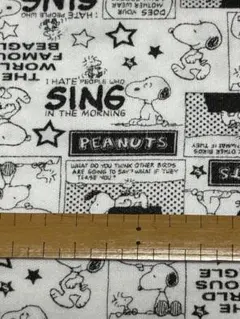 No,19 PEANUTS スヌーピー 布 ニット生地　約:170×50cm