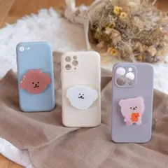 ポップソケット付iPhoneケース　iPhone11proケース　スマホグリップ