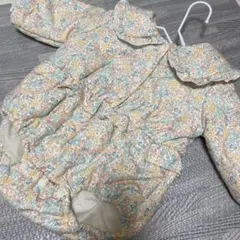 バースデイ　ロンパース　女の子　ベビーアウター　teite a tete 花柄