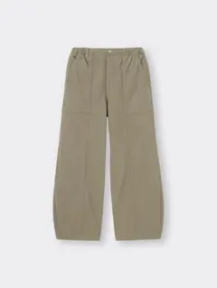 【未使用】GU　コクーンジョガープルオンパンツ　OLIVE　M