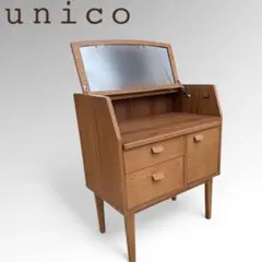 ウニコ unico KURT ドレッサー 化粧台　鏡台　オーク北欧　デスク