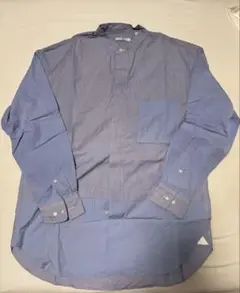 UNIQLO ＋J 青ストライプ バンドカラーシャツ Mサイズ