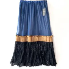 UNDERCOVER×GU コンビネーションロングスカート シアーレースSK