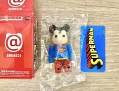 ベアブリック シリーズ21 HERO 表 裏 バットマン スーパーマン 100