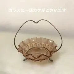 イギリス アンティーク クランベリーガラス シルバープレート ジャム