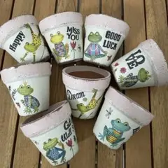 かりん リメイク鉢♡リメイク鉢♡ハンドメイド♡⒉5号リメ鉢 かりん様専用 リメイク鉢♡リメイク鉢♡ハンドメイド♡⒉5号リメ鉢