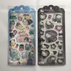 【新品】サンリオ ドロップジュエリーシール はぴだんぶい キティ2シートセット