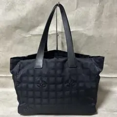 美品✨ シャネル ニュートラベル トートバッグ ナイロン 黒 ココマーク