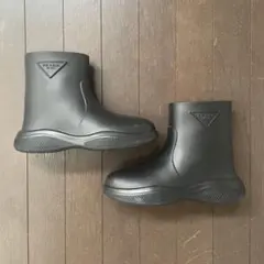 PRADA ラバー レインブーツ ブラックのサムネイル