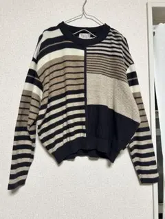 Se ninon ストライプニットセーター