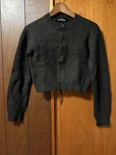 【美品】tricotCOMMEdesGARÇONSブラッククロップドカーディガン