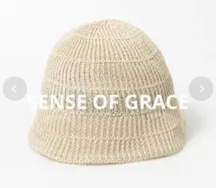 SENSE OF GRACE リブ編み ダウンブリム ハットのサムネイル