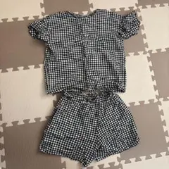 GLOBAL WORK グローバルワーク　ギンガムチェック　セットアップ　150