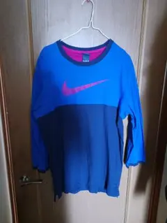 Nike メンズ 長袖カットソー XXL 青/黒/ピンクのサムネイル
