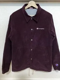 Champion コーデュロイコーチジャケット ワインレッド