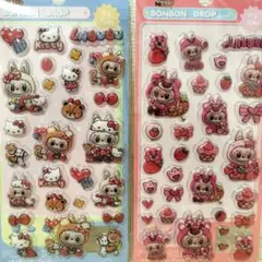 ラブブ　シールセット　らぶぶ　2枚セット　ぷっくりシール