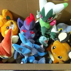 【匿名配送】ポケモン ぬいぐるみ マスコットセット①　８点
