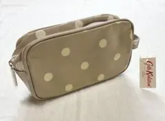 【変色あり+色移りあり】キャスキッドソン　ポーチ　ドット　水玉