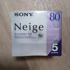 SONY Neige 録音用ミニディスク 80分 5枚パック