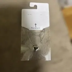 ハート型シルバーネックレス