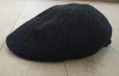 ダークグレー ハンチング帽 ZARA