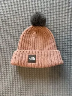 THE NORTH FACE ベビー　ピンクニット帽子