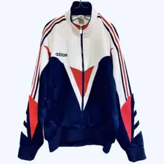 【デサント製】80s adidas トラックジャケット　マルチカラー