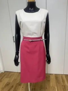 ベルト付きドレス　ワンピース　L