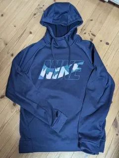 NIKE DRI-FIT ネイビー フード付きパーカー Sのサムネイル