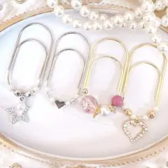 4点セット ペーパークリップ saving バインダー貯金 クリップ